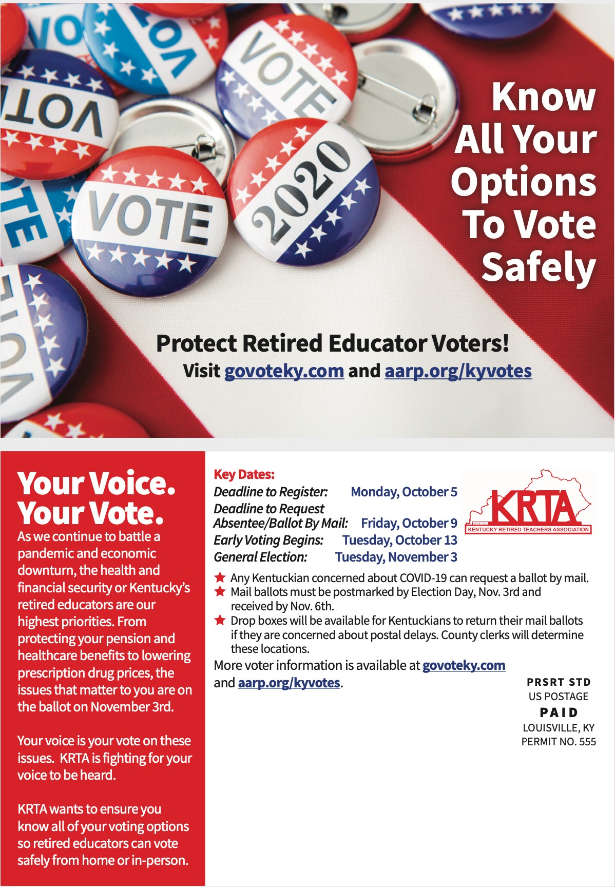 Know All Your Options To Vote Safely - KRTA